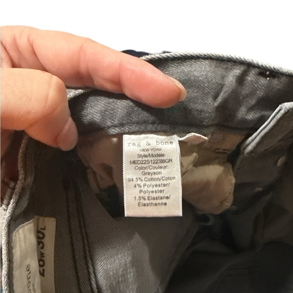 EUC - Rag & Bone Greyson Slim Fit 2 Jeans - Size 28x30 - Picture 10 of 10